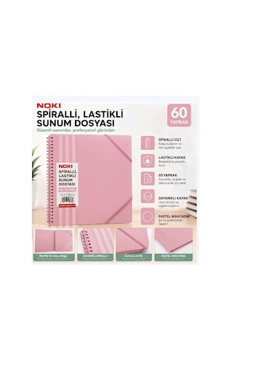 Noki Spiralli Sunum Dosyasi 60 Yap.pastel Pembe