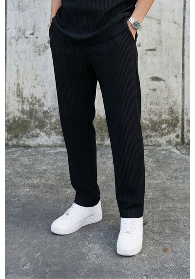 Vamos Fitilli Baggy Fit Pantolon Siyah
