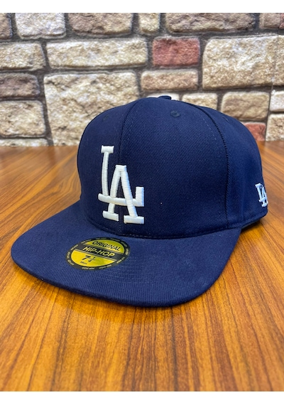 Hamze La Los Angeles Hiphop Snapback Rapper Baseball Drip Şapka Cap Lacivert