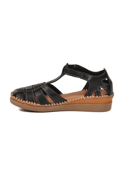 Pierre Cardin Siyah Cırtlı Hafif Kadın Günlük Sandalet Pc-54522 Z