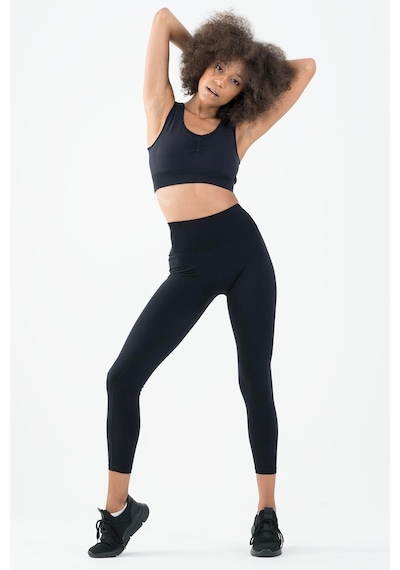 Maraton Active Slimfit Kadın Düz Yaka Kolsuz Koşu Siyah Bra 813091-siyah Siyah