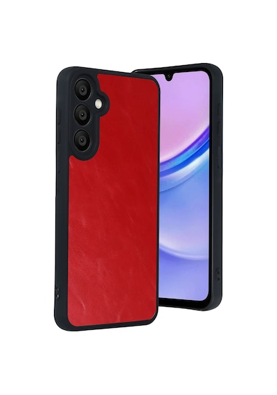 Newface - 581 - Samsung Galaxy Uyumlu A37 5g Aras Deri Kapak - Ece-umay - - Kırmızı