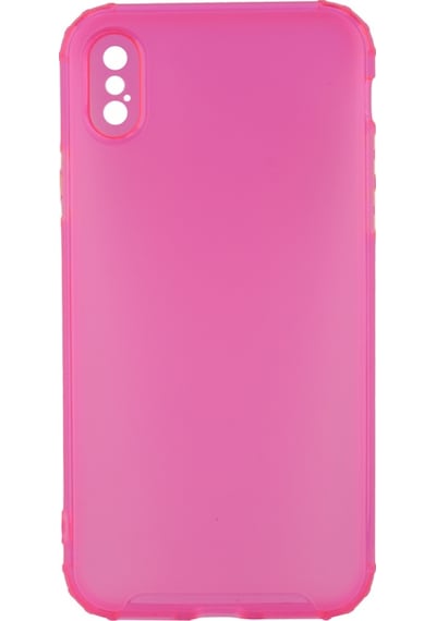 Nettech - Apple Uyumlu iPhone X Kamera Korumalı Arka Koruma Kılıf - Sarı Sari