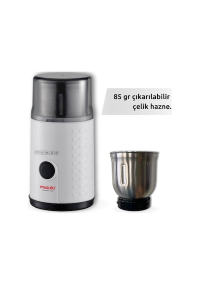 Musullu MSL-1003 Kahve & Baharat Öğütücü Beyaz
