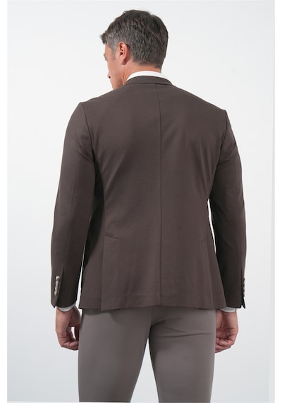 İmza Kahverengi 6 Drop Slim Fit Pamuklu Ceket 1002260126
