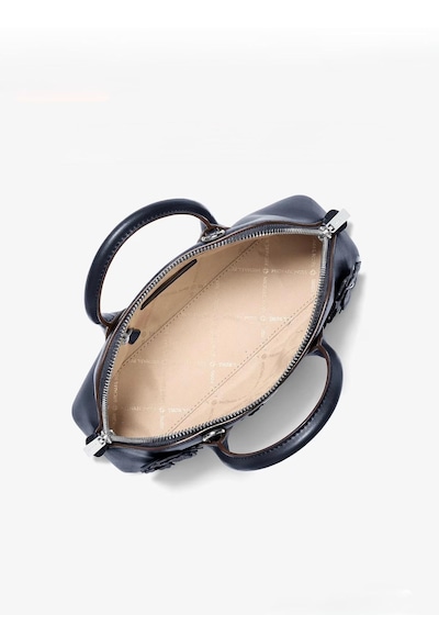 Michael Kors Mk Petra Small Floral Crossbody Kadın Çanta Lacivert