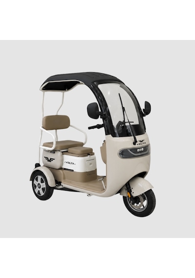 Volta VM2 Üç Tekerlekli Elektrikli Motosiklet - Krem