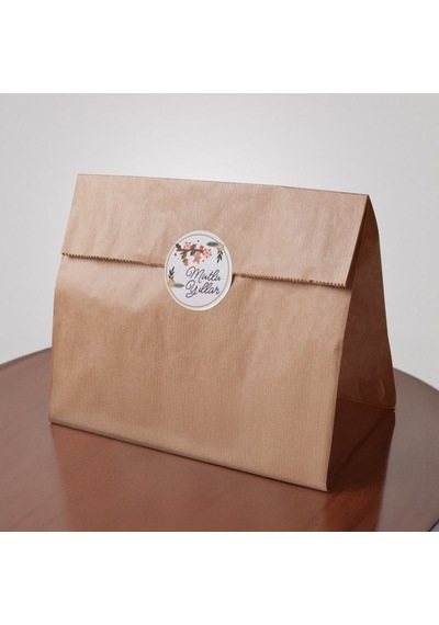 Yılbaşı Çiçek Temalı Mutlu Yıllar Sticker Seti, Yeni Yıl Hediye&p Çok Renkli
