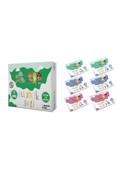 3 Yaş Etkinlik Seti 6 Kitap 196 Etkinlik - İzli Abc Ve Sayıcıkl