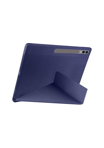 Fuchsia Galaxy Tab S11 Ultra Uyumlu Kalem Bölmeli Tri Folding Kılıf Kapaklı Kılıf