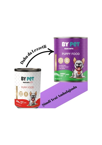 Dana Etli Yavru Yaş Köpek Maması 1 Adet -415 Gram Konserve 2li Paket