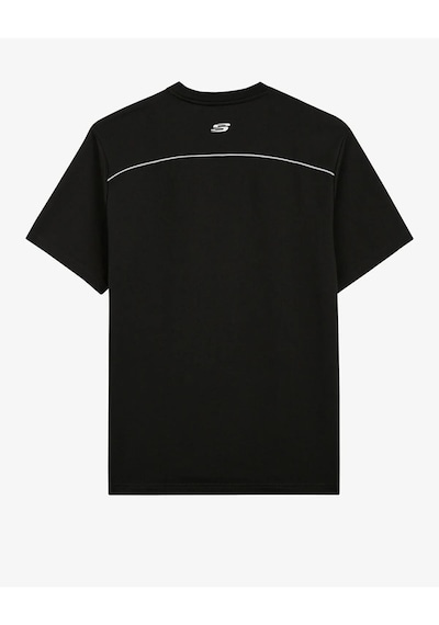 Skechers M Graphic Tee Reflect Logo Oversize T-Shirt Erkek Siyah Tshirt S231094-001
