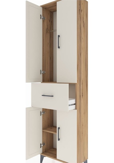 Arges Dolap 2 Raflı Tek Çekmeceli Tek Askılı 60x30x221 Çam-ay... Çam Arges Dolap 2 Raflı Tek Çekmeceli Tek Askılı 60x30x221 Çam-ay... Çam