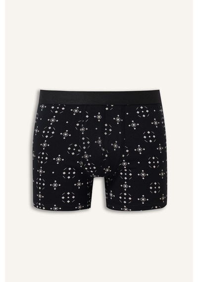 Defacto Regular Fit Geometrik Desenli 3lü Boxer I3046ax26aunv135 Lacivert-nv135