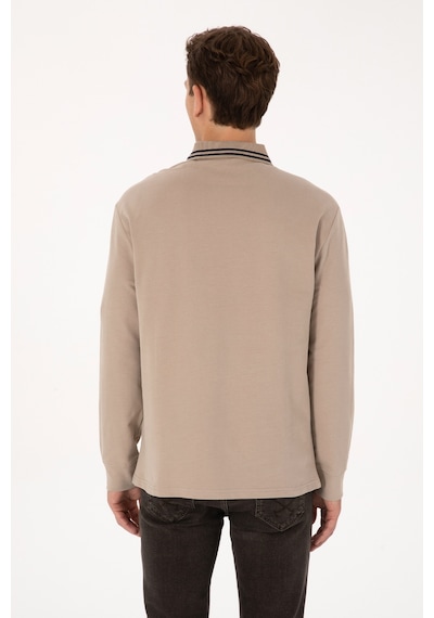 U.s. Polo Assn. Erkek Koyu Bej Sweatshirt 50308927-vr088 Koyu Bej