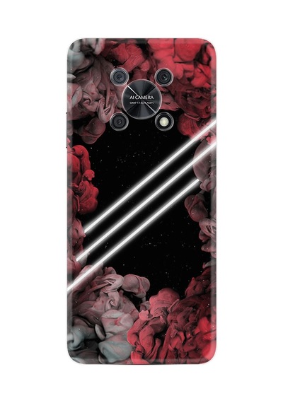 Huawei Nova Y90 Kılıf Silikon Desen Özel Seri Flowers Line 1732