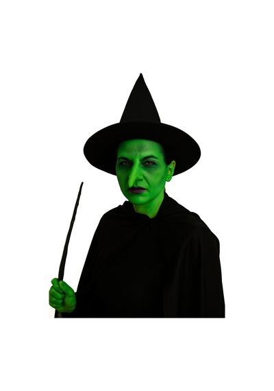 Halloween Cadılar Bayramı Cadı Makyaj Seti 6 Parça 3 Renk Far Paleti, Cadı Burnu, 2 Kalem, Sünger, Fırça Set Diğer
