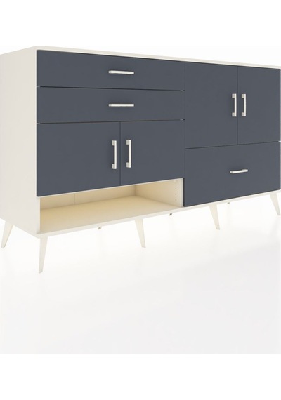 Hyperion Konsol 3 Raflı 3 Çekmeceli 4 Kapaklı 176x44x99 Aytaşı-an Aytaşı-antrasit Hyperion Konsol 3 Raflı 3 Çekmeceli 4 Kapaklı 176x44x99 Aytaşı-an Aytaşı-antrasit