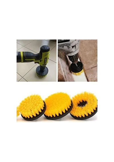 Livx Hygiene Matkap Ucuna Takılan Profesyonel Temizlik Fırçası 5 Parça Ve 15 Cm Uzatma Çubuğu Sarı Muf-01 Sku: Smgstk8b5cbb2279