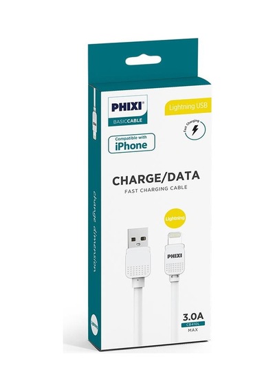 Phixi CB410L Basic 1M Lightning Şarj ve Data Kablosu