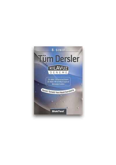 8.Sınıf Tüm Dersler Kılavuz Deneme Bloktest Yayınları