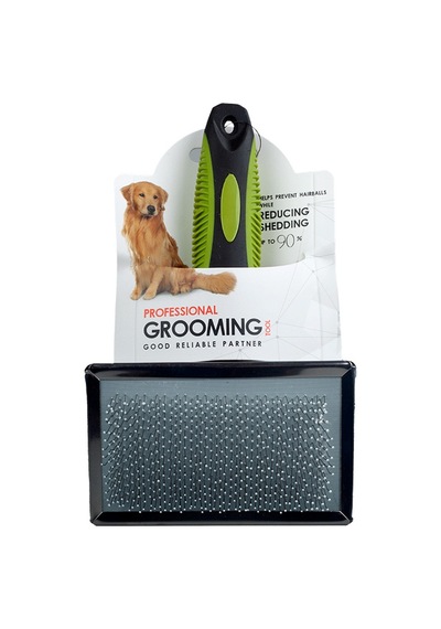 Plastik Saplı Kedi Köpek Tel Fırçası 17,3x12,1x2,9 cm