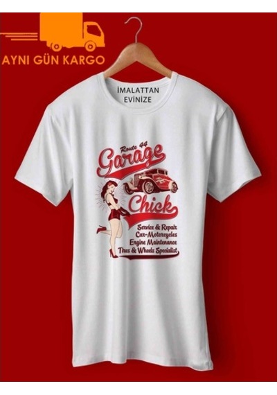 Garage Baskılı Tişört Tshirt Ücretsiz Kargo
