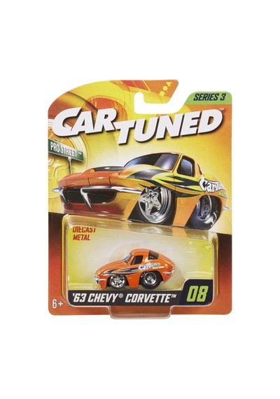 Adore Oyuncak Cartuned S3 1963 Chevy Corvette Stingray - Turuncu Pro Street Araba Ict526735