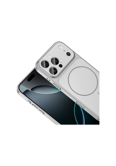 Apple Uyumlu iPhone 14 Pro Max Kılıf M-safe Şarj Özellikli Kamera Korumalı Kapak Ryc / Formen Gümüş