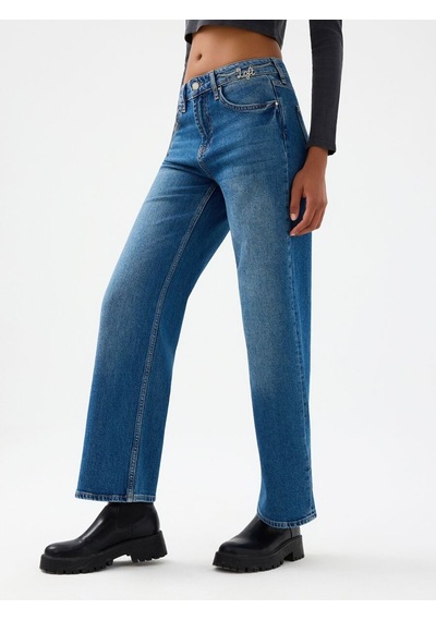 LOFT Bella Regular Fit Kadın Pantolon Lf2041768 Q1.v1 Denim