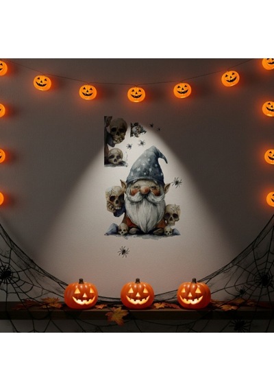 Özel Üretim Salon Aksesuarı Parti Dekoru Dekoratif Ürün Happy Halloween Temalı Duvar Stickerı Çok Renkli
