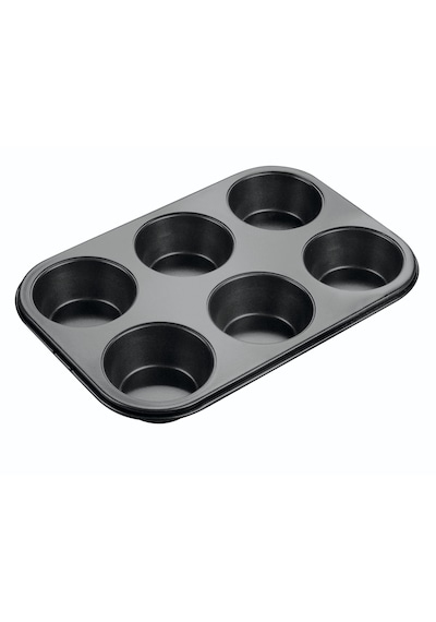 Fisko Muffin Kalıbı 6'lı Siyah
