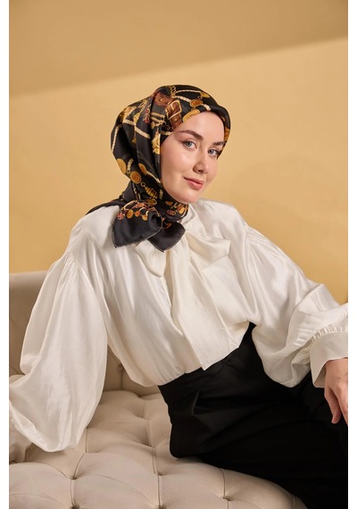Silk Home Twill İpek Eşarp 11530-02 Siyah