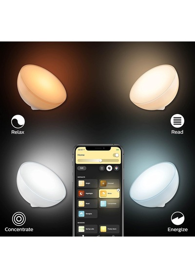 Go V2 Taşınabilir Akıllı Led Masa Lambası, Bluetooth Özellikli, Beyaz Ve Renkli