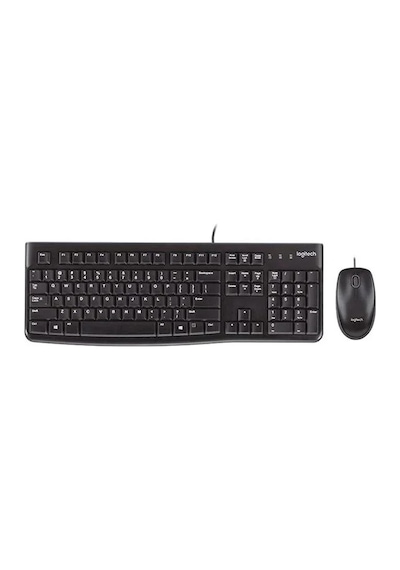 Logitech Mk120 Usb Q Siyah Kablolu Klavye + Mouse Set Optik