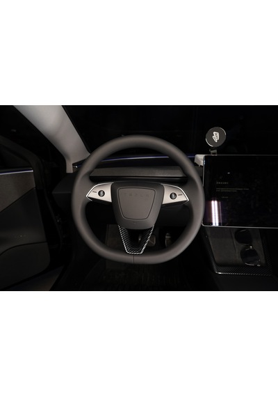 Tesla Model Y Juniper İçin Uyumlu Direksiyon Alt Kısım Kaplama Parlak Karbon
