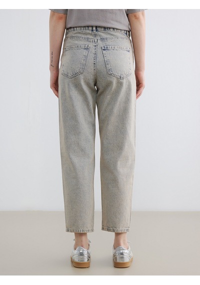 Lcw Jeans İndigo Boyfriend Kadın Jean Pantolon