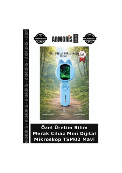 Özel Üretim Bilim Merak Cihaz Mini Dijital Mikroskop Tsm02 Mavi