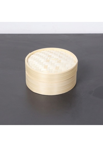 Dim-sum Bambu Buharda Pişirme Ve Saklama Kabı 18 Cm