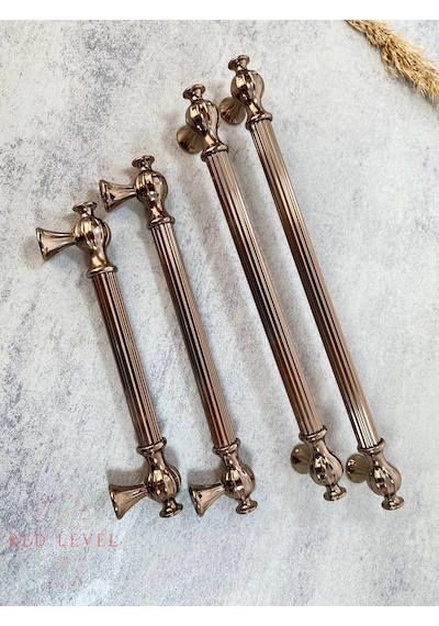 Hitit 128 Mm Bronz Modern Metal Kulp Modelleri Lüks Country Mutfak Dolap Çekmece Mobilya Kulbu Bronz