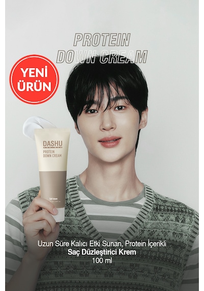 Uzun Süre Kalıcı Etki Sunan, Protein İçerikli Saç Düzleştirici Krem Dashu For Men Protein Down Cream