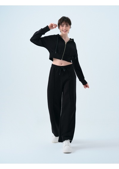 Straight Fit Kadın Eşofman Altı Siyah