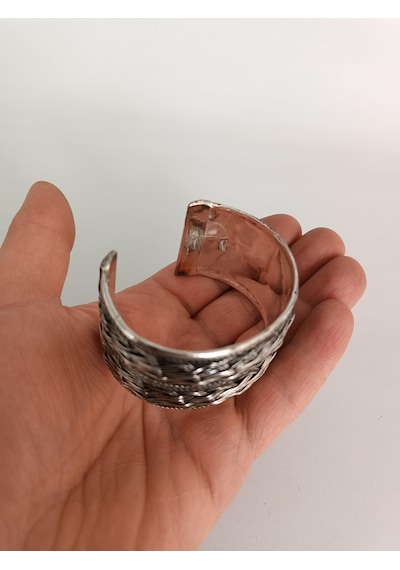 Eskitme Görünümlü Metal Kadın Bilezik 001 Çok Renkli