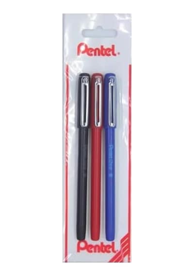 0.7 Mm Yağ Bazlı Kapaklı Roller Kalem - İzee Siy-kır-mav