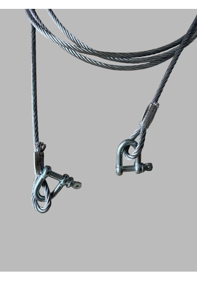2 Ton Oto Araba Araç Çekme Halatı 3.5 Metre 6mm Çelik Halat 2 Ton Çeki Halatı Yerli El Yapımı