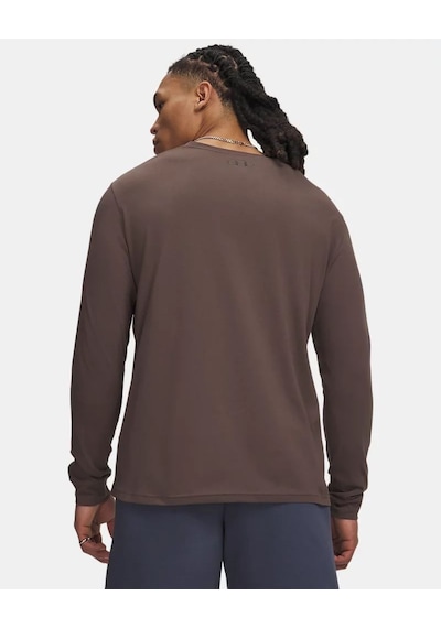 Under Armour Ua Sportstyle Left Chest Ls Erkek T-shirt 1329585-200 Kahverengi