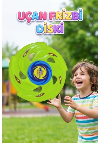 Kolay Kavranır 22 Cm Profesyonel Uçan Disk Frisbee - Açık Alan Park Ve Plaj Oyuncağı Açık