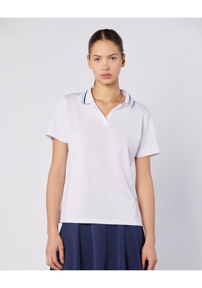 Kappa Elegance Polo Wmn Kadın Beyaz Regular Polo Yaka Tişört