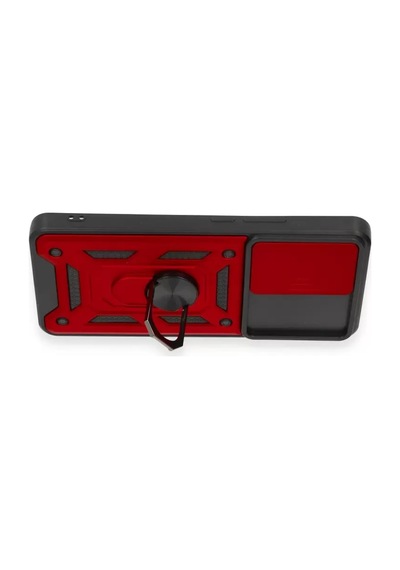Newface Xiaomi Mi 12t Pro Kılıf Pars Lens Yüzüklü Silikon - Kırmızı