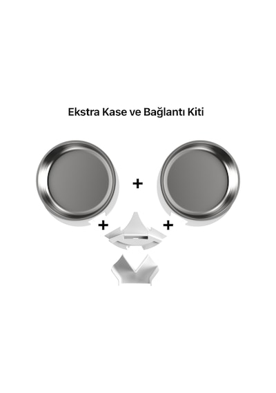 Mama Kabı Ekstra Kase | İkili Bağlantı Kiti, Bölüştürücü, X8604 Uyumlu, İki Kedililere Özel(X8792)